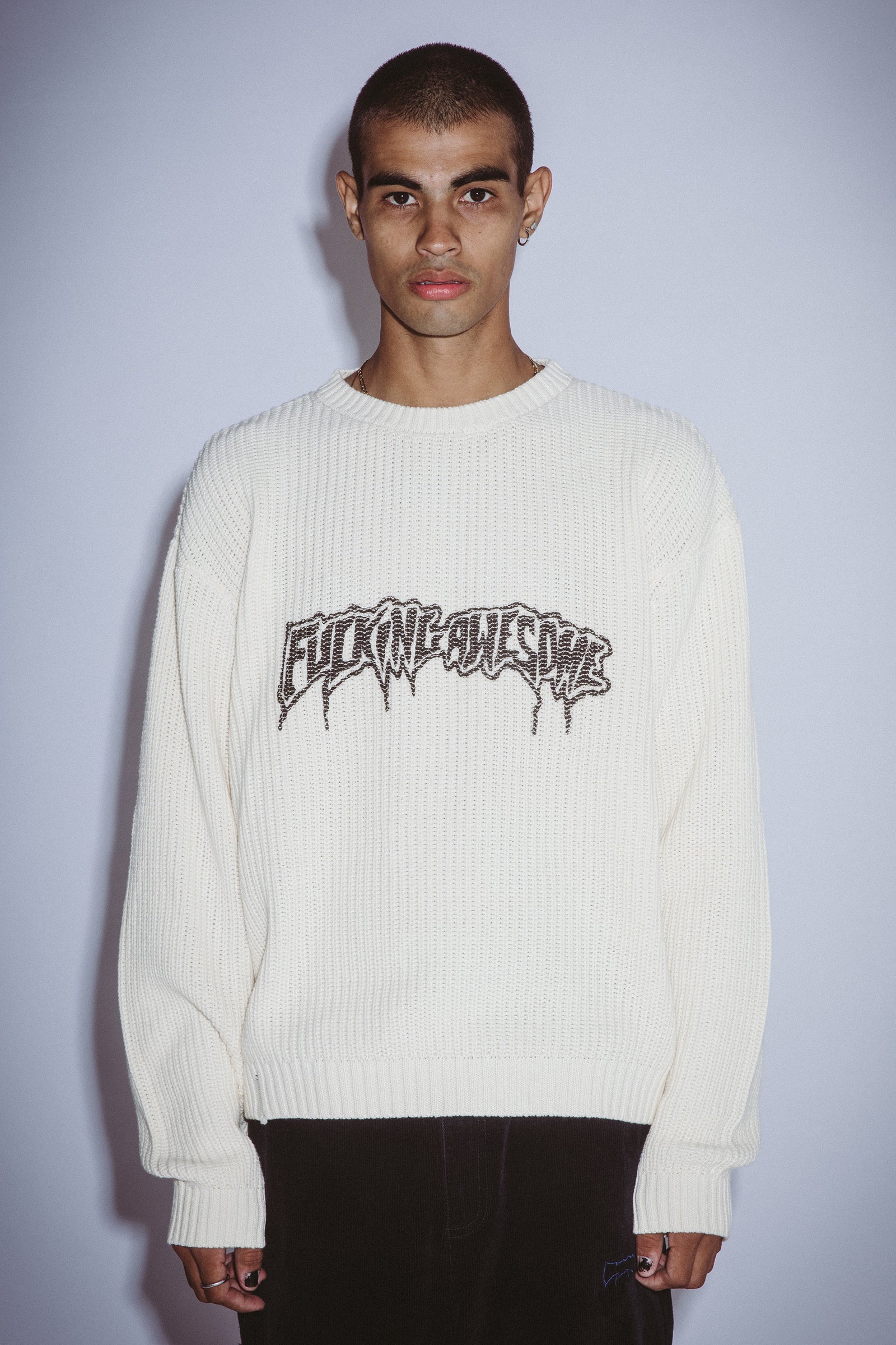 Drip Logo Knitted Sweater – Fucking Awesome Japan