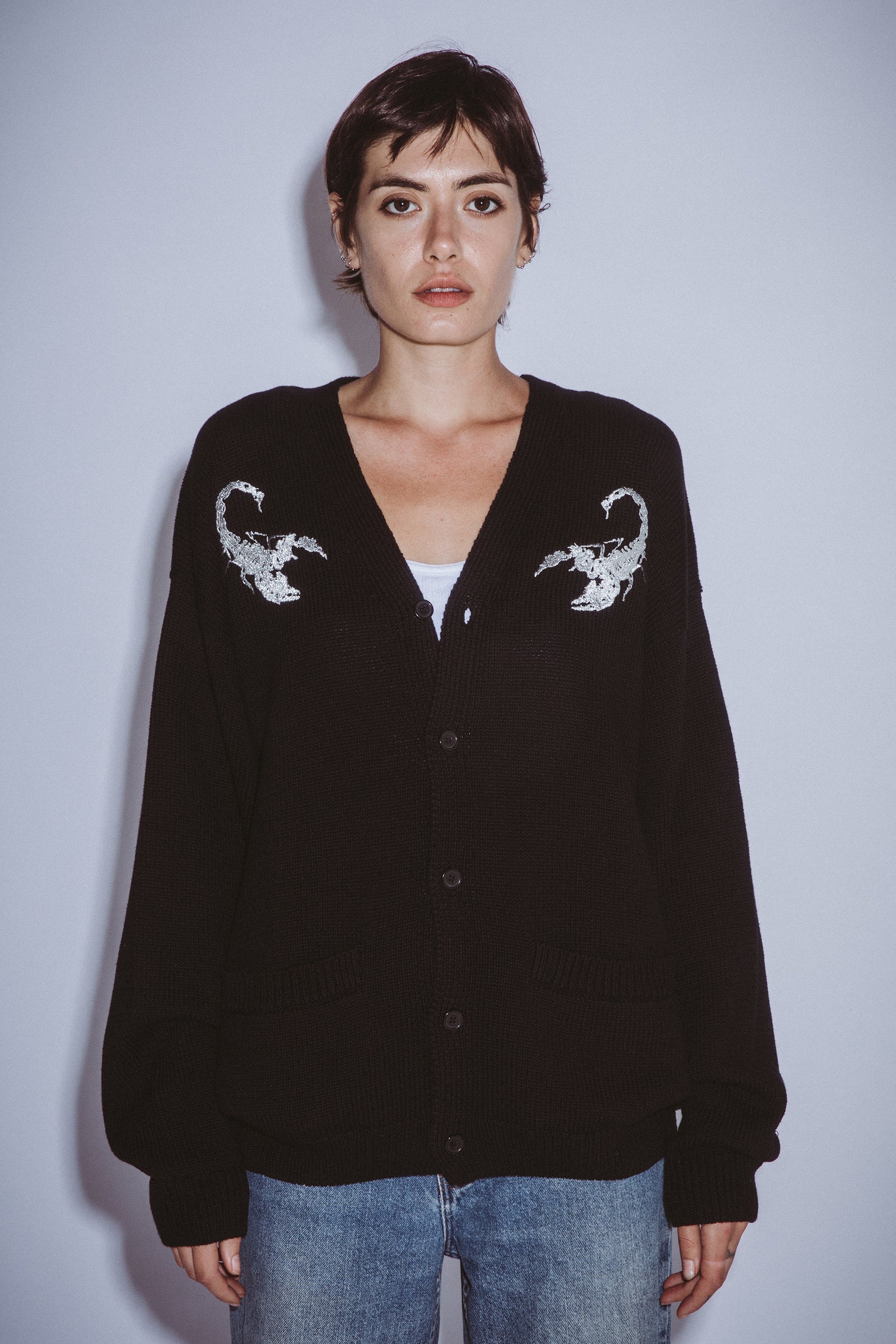 Embroidered Scorpion Cardigan – Fucking Awesome Japan