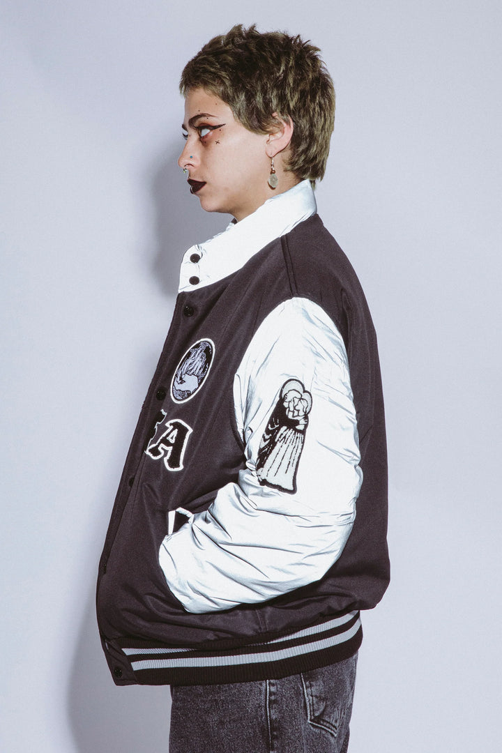 Reflective Reversible Varsity Puffer Jacket – Fucking Awesome Japan