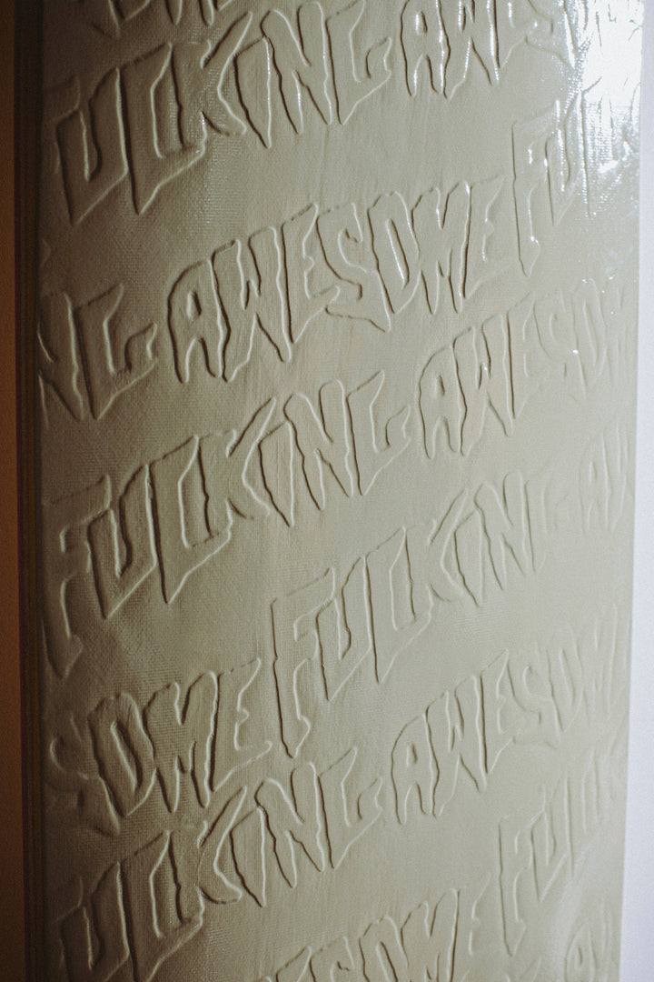 Khaki Stamp Embossed