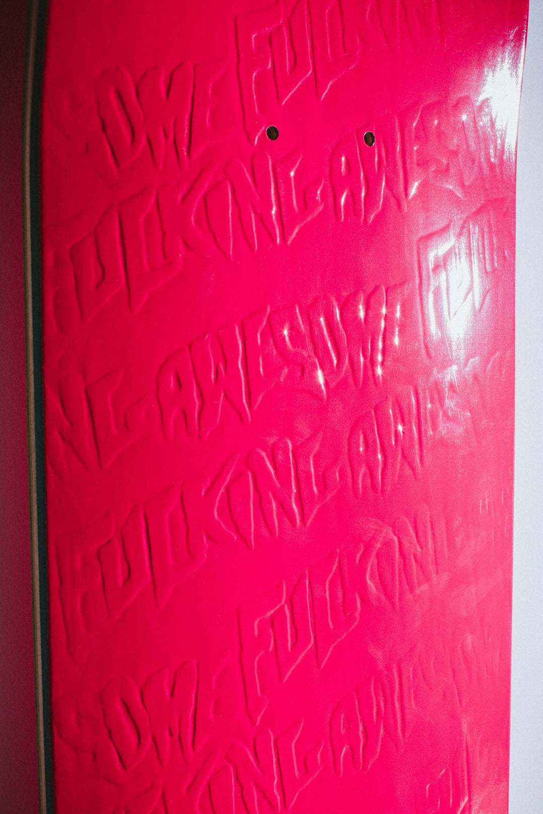 Pink Stamp Embossed