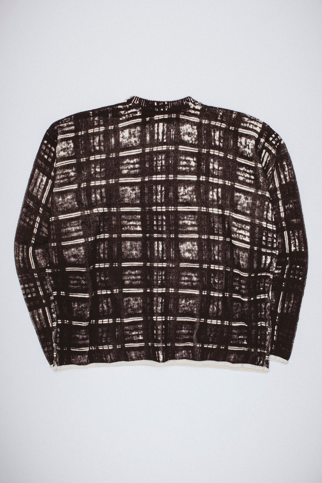 Printed Plaid Sweater