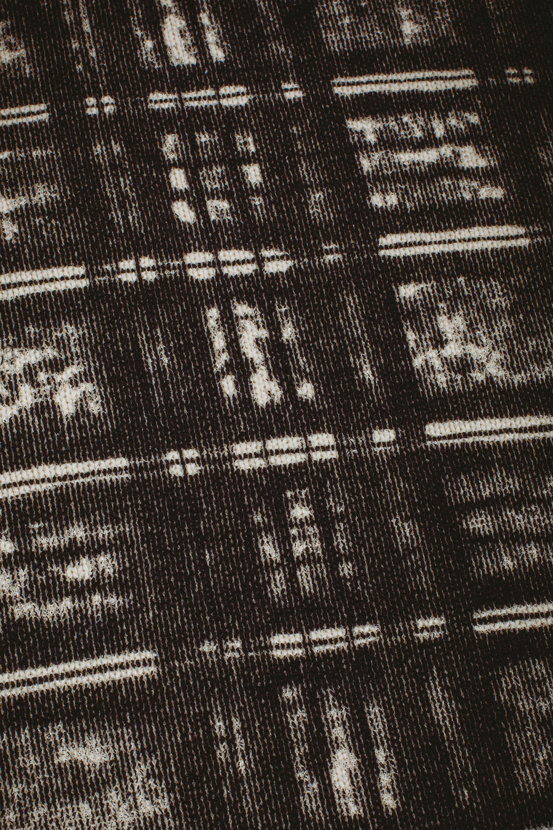 Printed Plaid Sweater