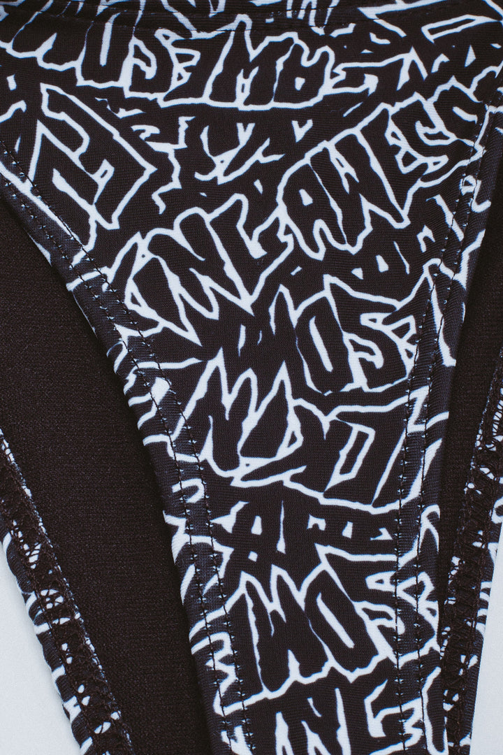 AOP Stamp Logo Bikini Bottoms