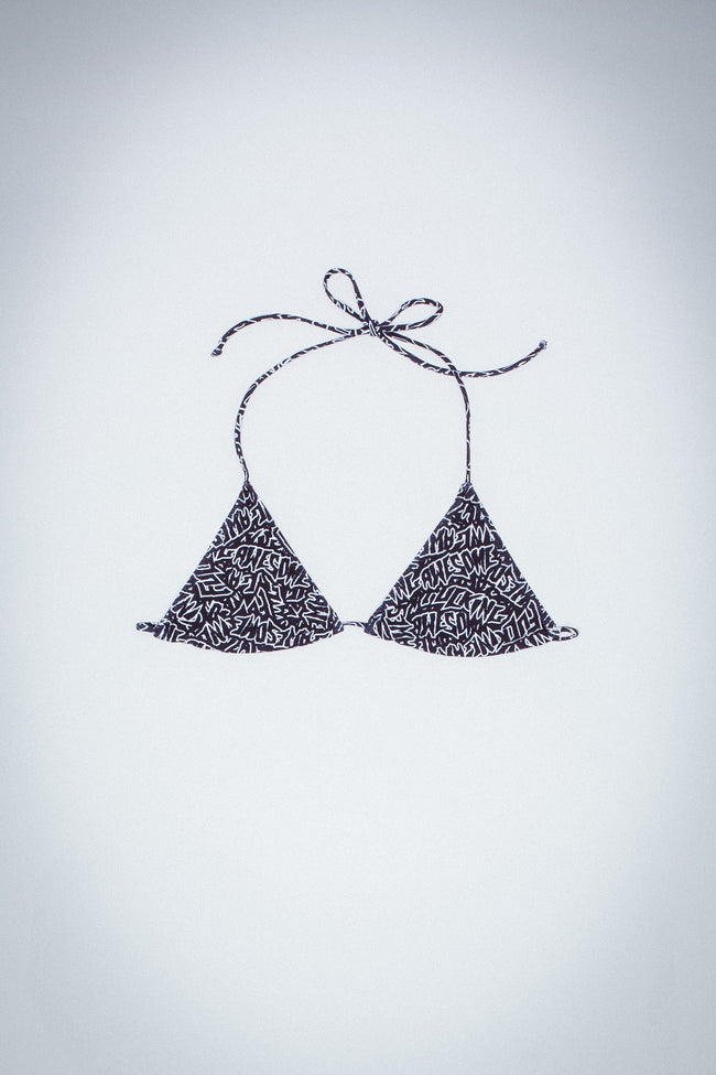 AOP Stamp Logo Bikini Top