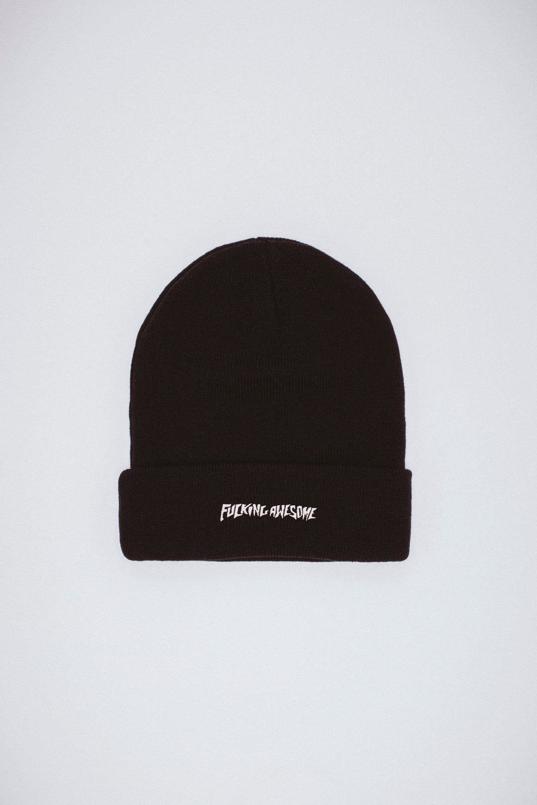 Metal Stamp Logo Cuff Beanie
