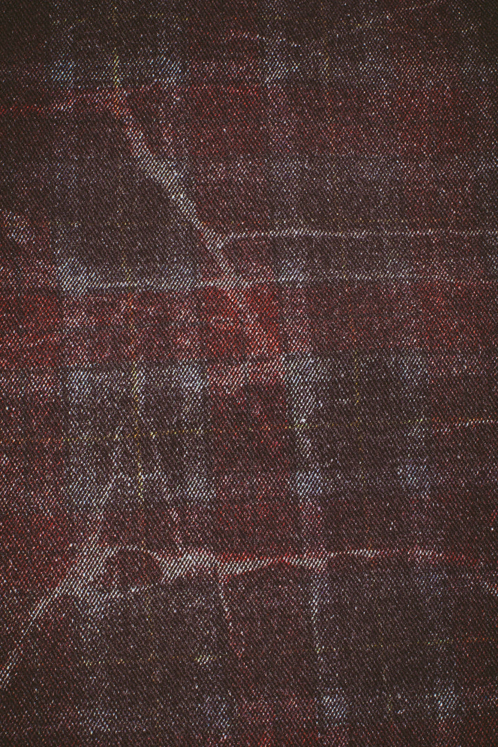 Distressed Plaid Fecke Jeans