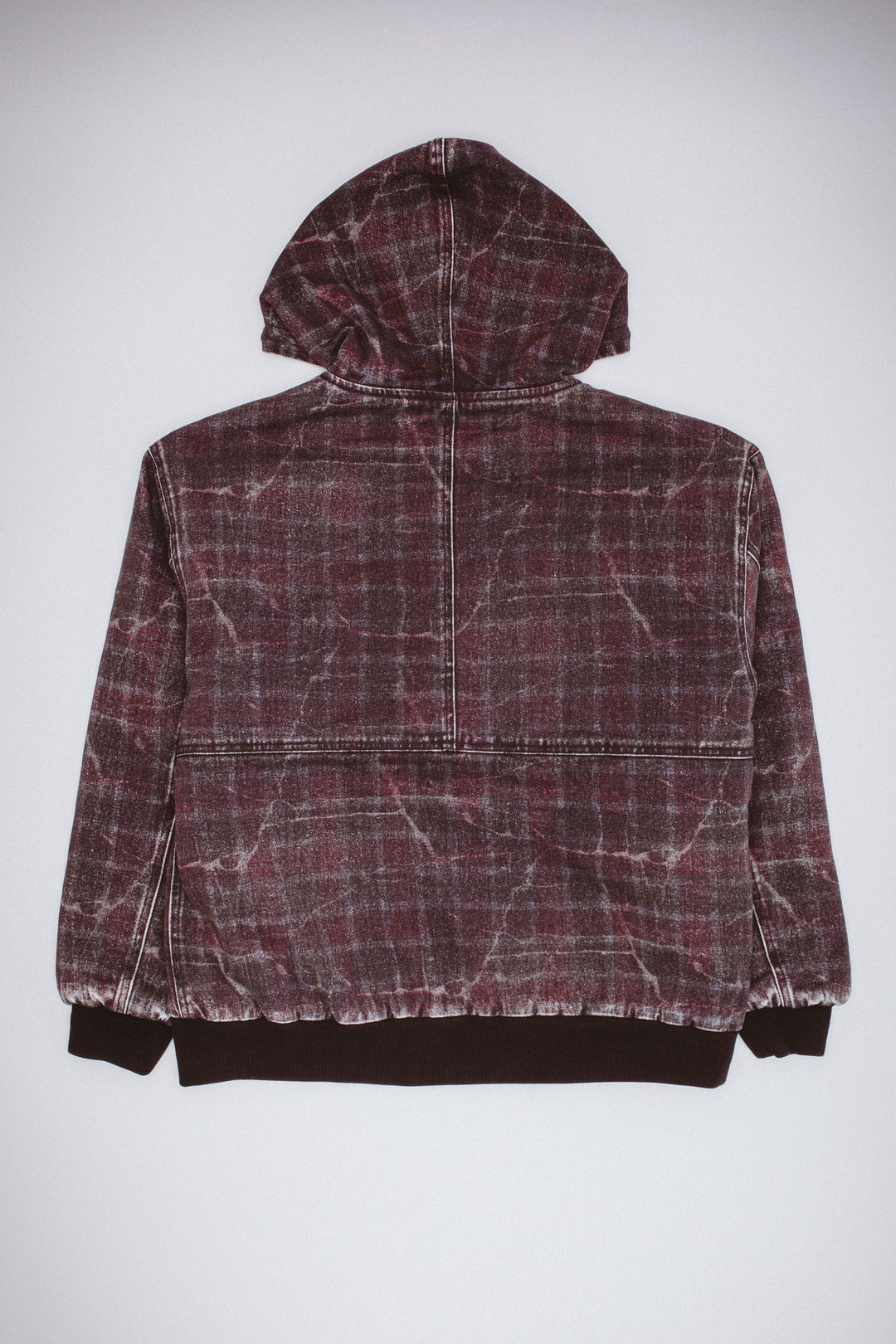 Distressed Plaid KO Work Jacket