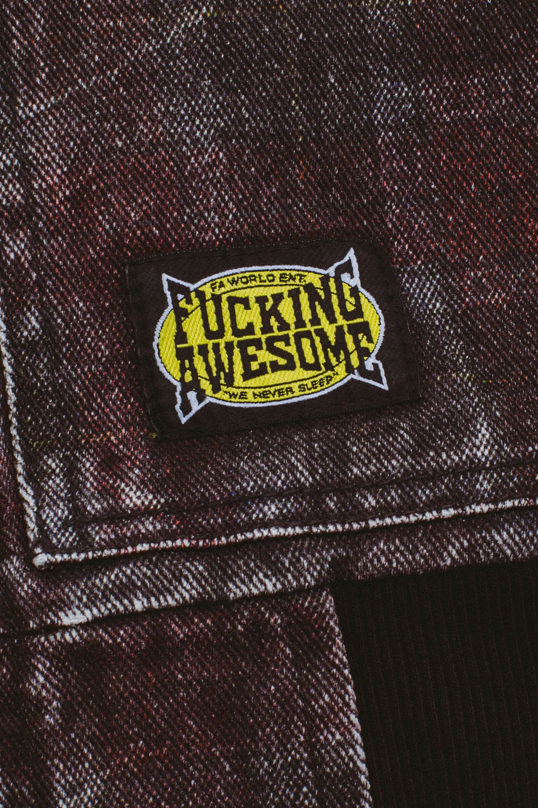 Distressed Plaid KO Work Jacket