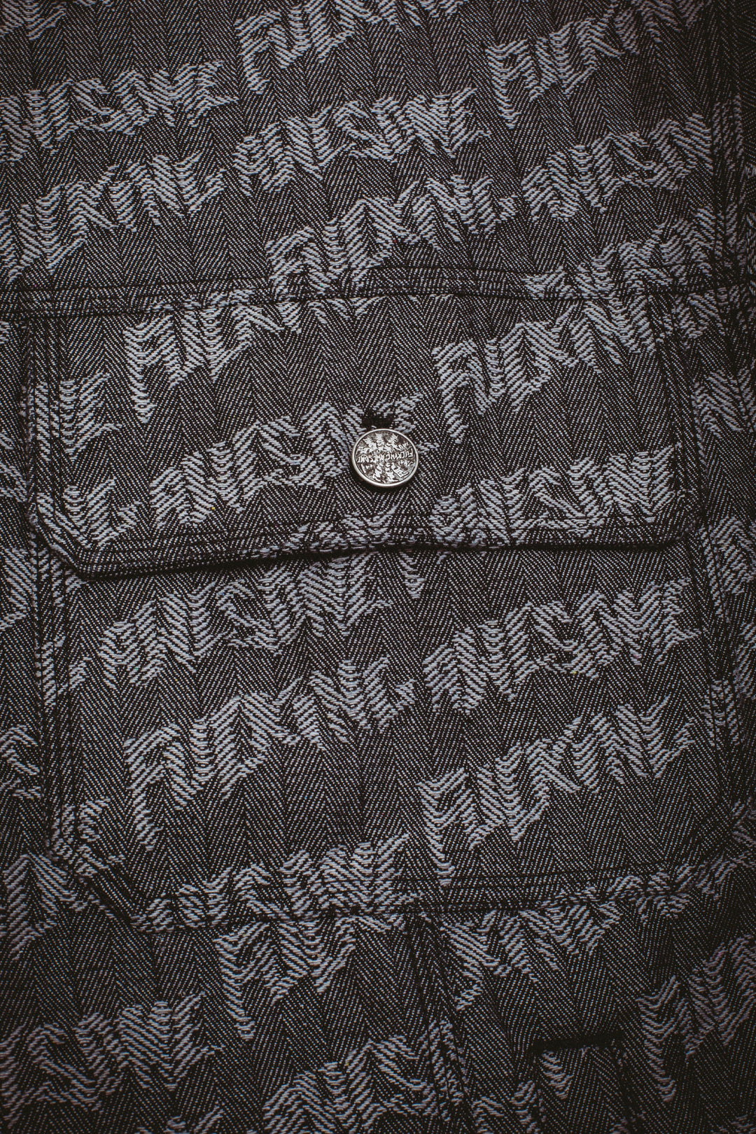 Herringbone Oversized Work Jacket