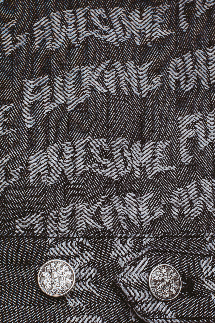 Herringbone Oversized Work Jacket