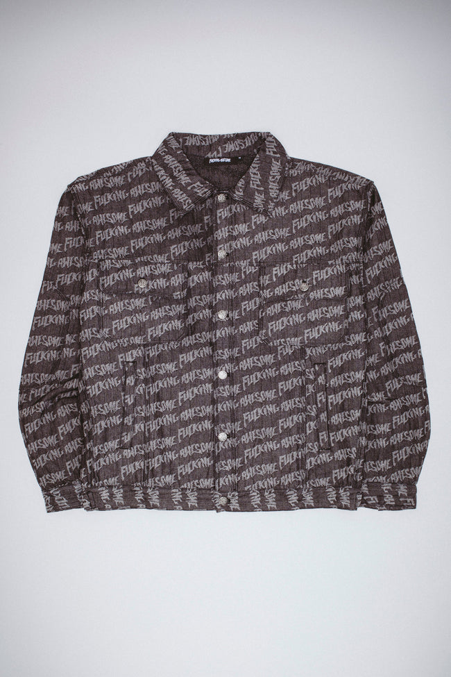 Herringbone Oversized Work Jacket