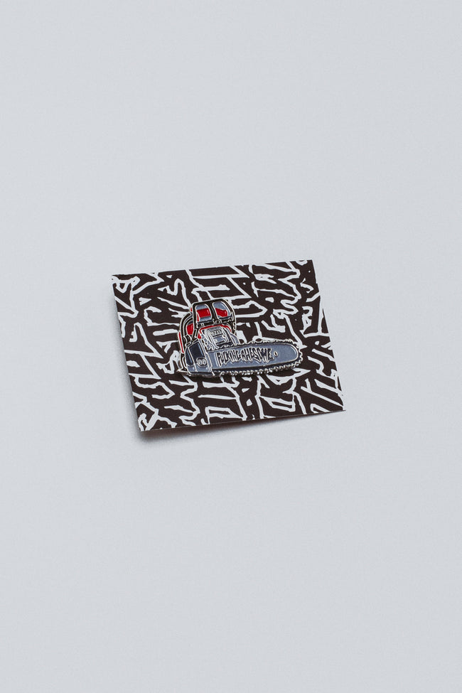 Chainsaw Pin Badge