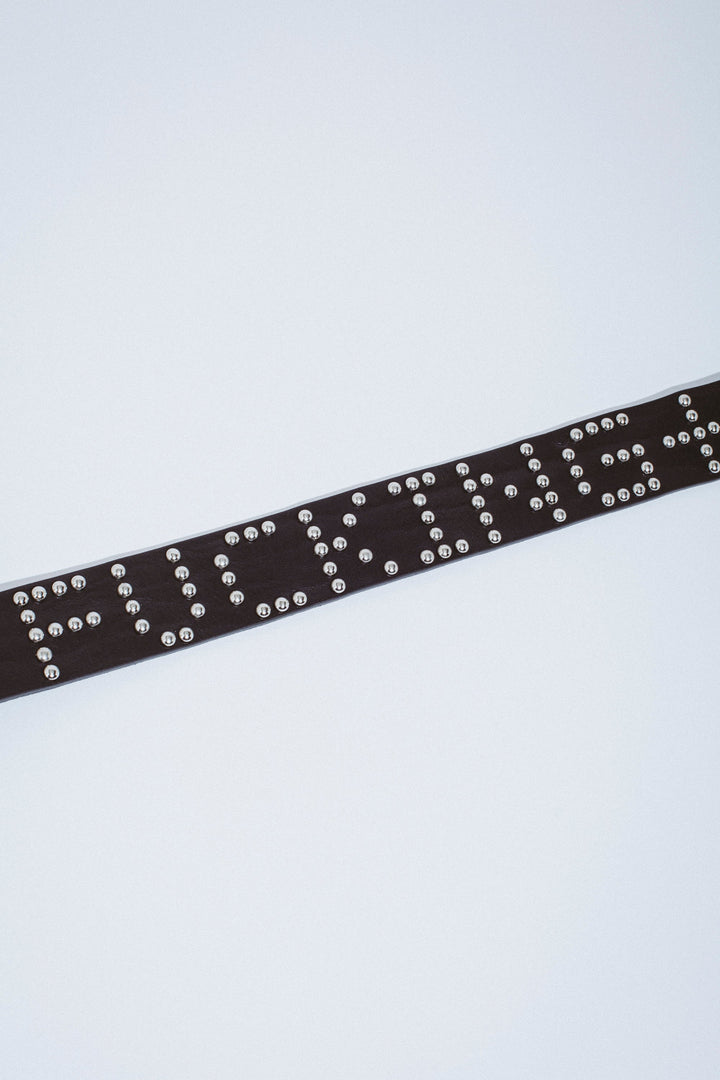 FA Studded Leather Belt