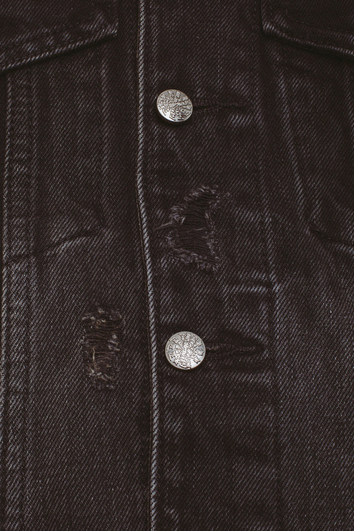 Distressed Denim Jacket