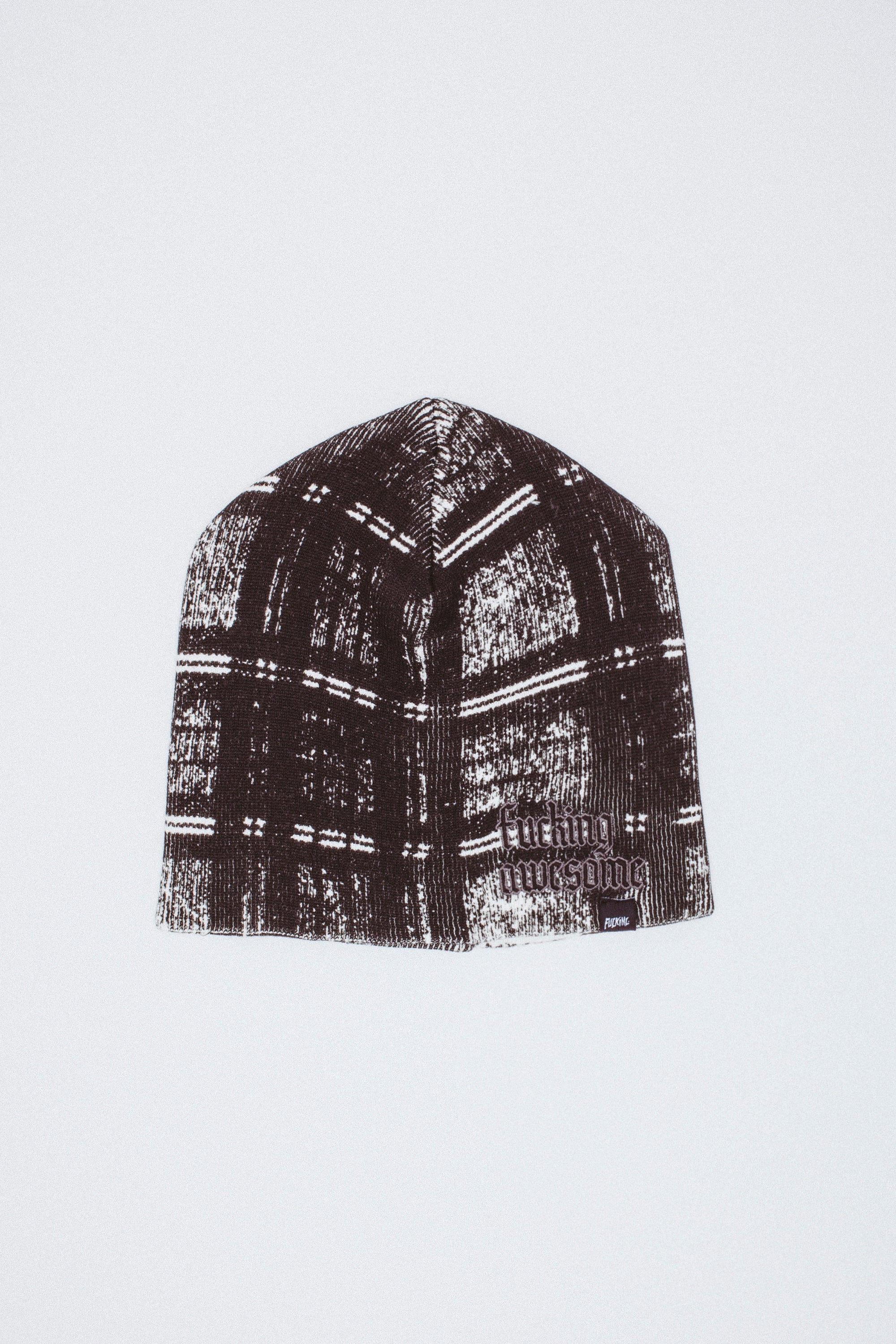 Digital Plaid Skully Beanie – Fucking Awesome Japan