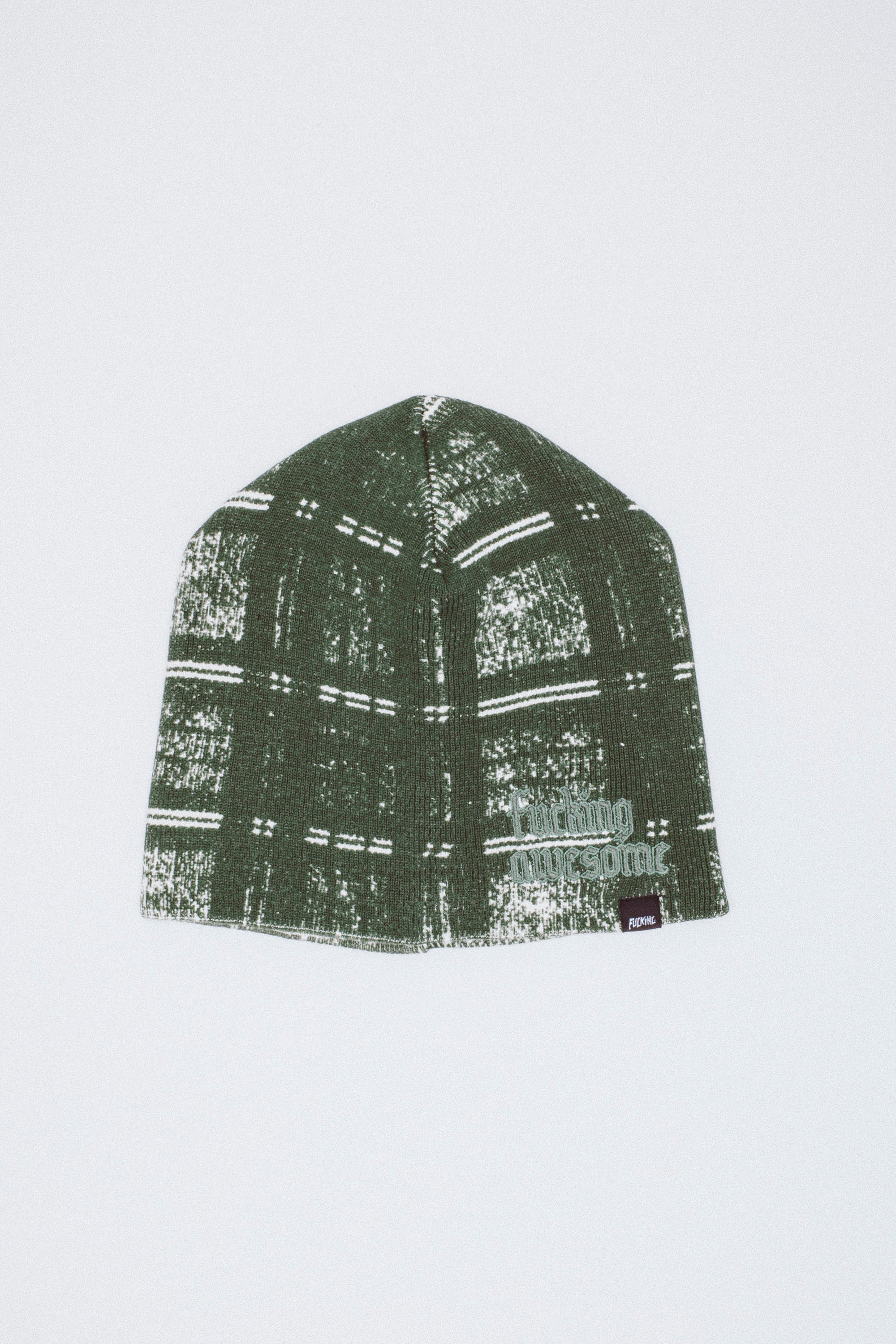 Digital Plaid Skully Beanie – Fucking Awesome Japan