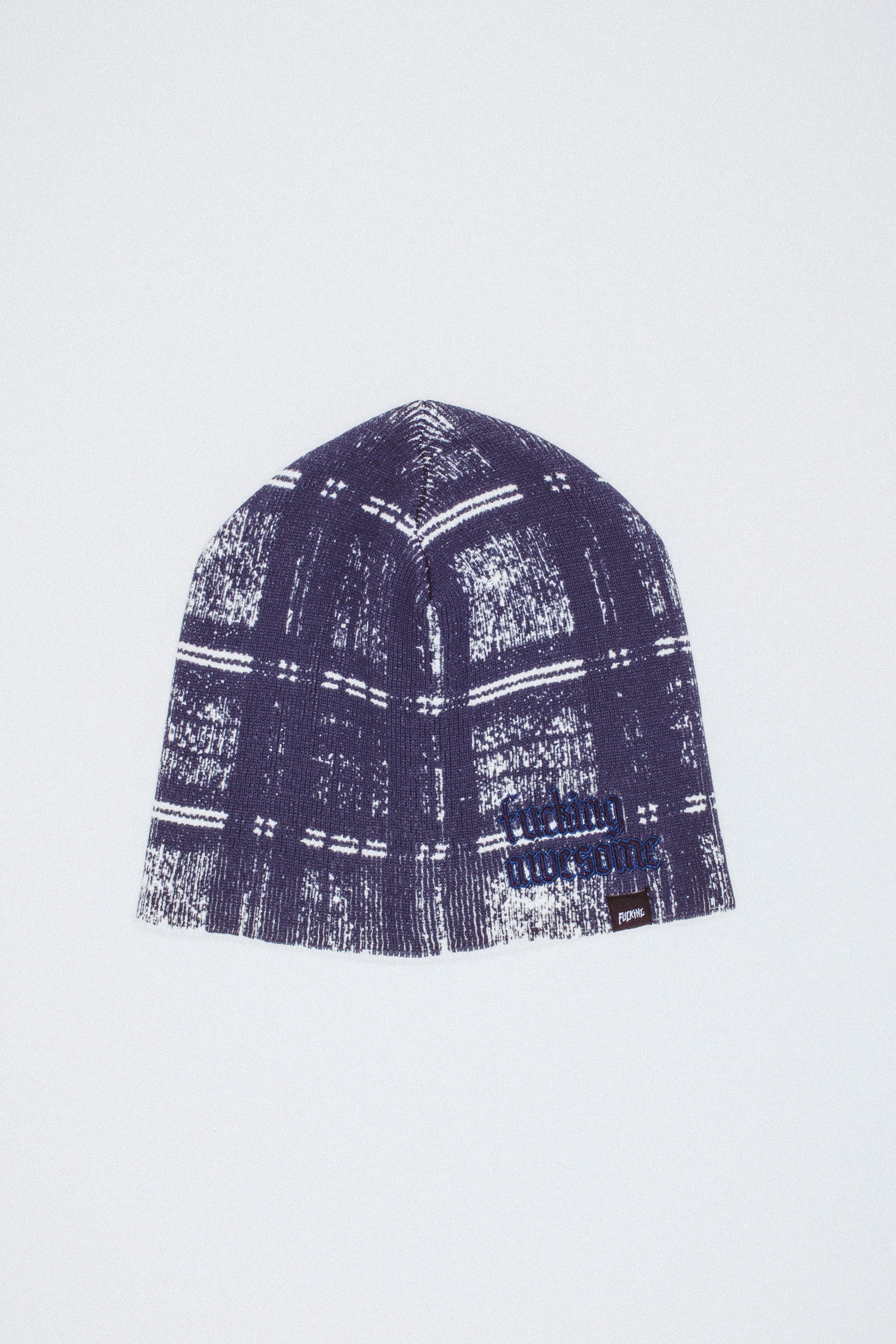 Digital Plaid Skully Beanie – Fucking Awesome Japan