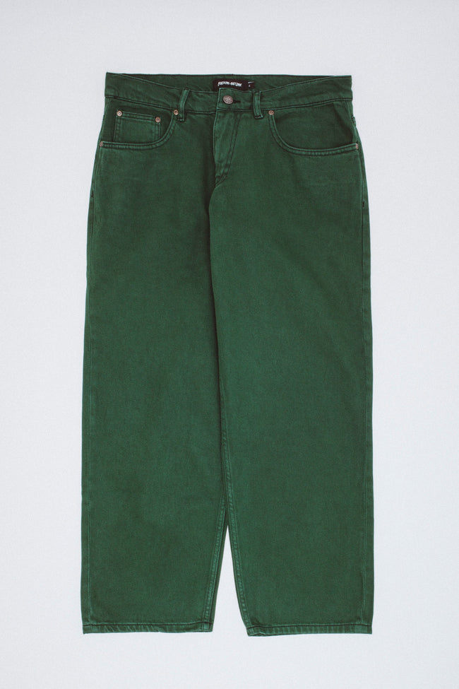 Loose Fit High Water Denim