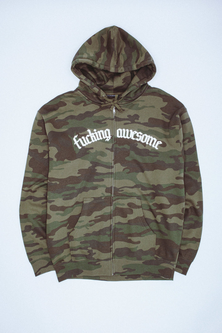 Blackletter Logo Zipped Hoodie