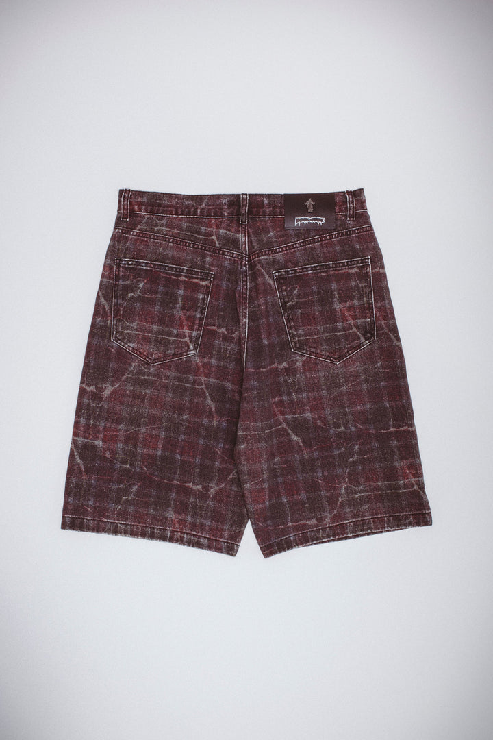 Miller Plaid Denim Short