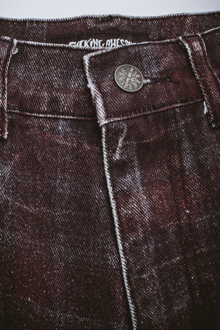 Miller Plaid Denim Short