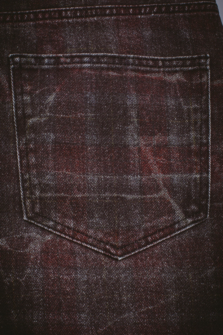 Miller Plaid Denim Short