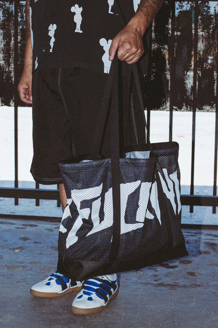 Stamp Logo Mesh Tote Bag