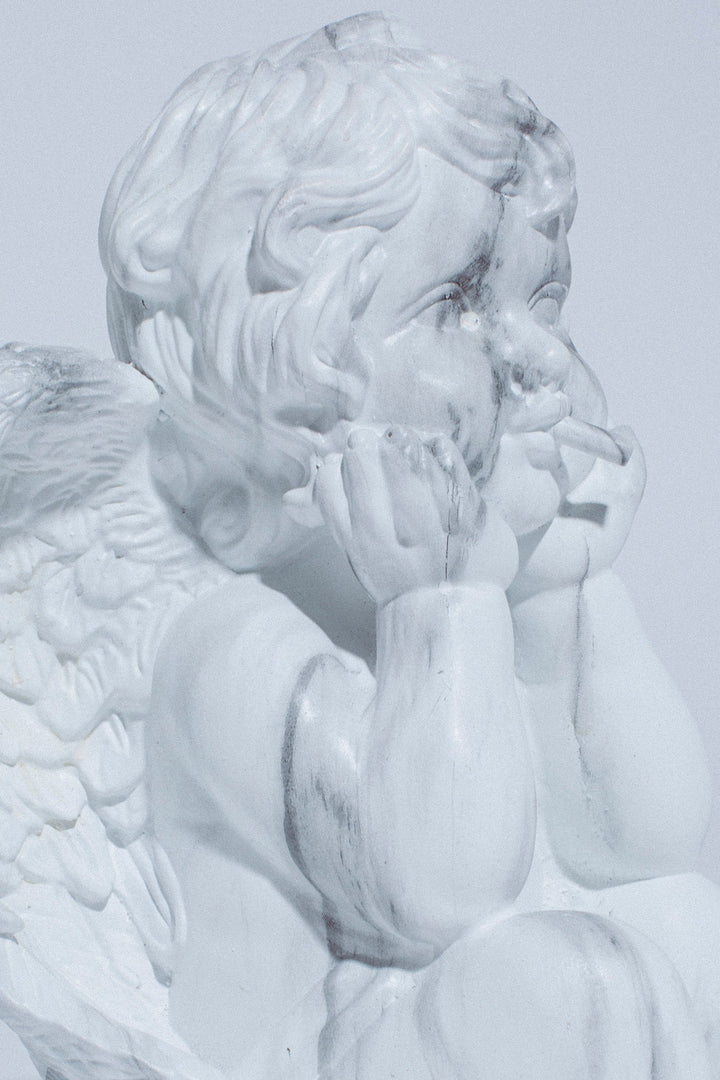 Marble Cherub Hide-A-Key