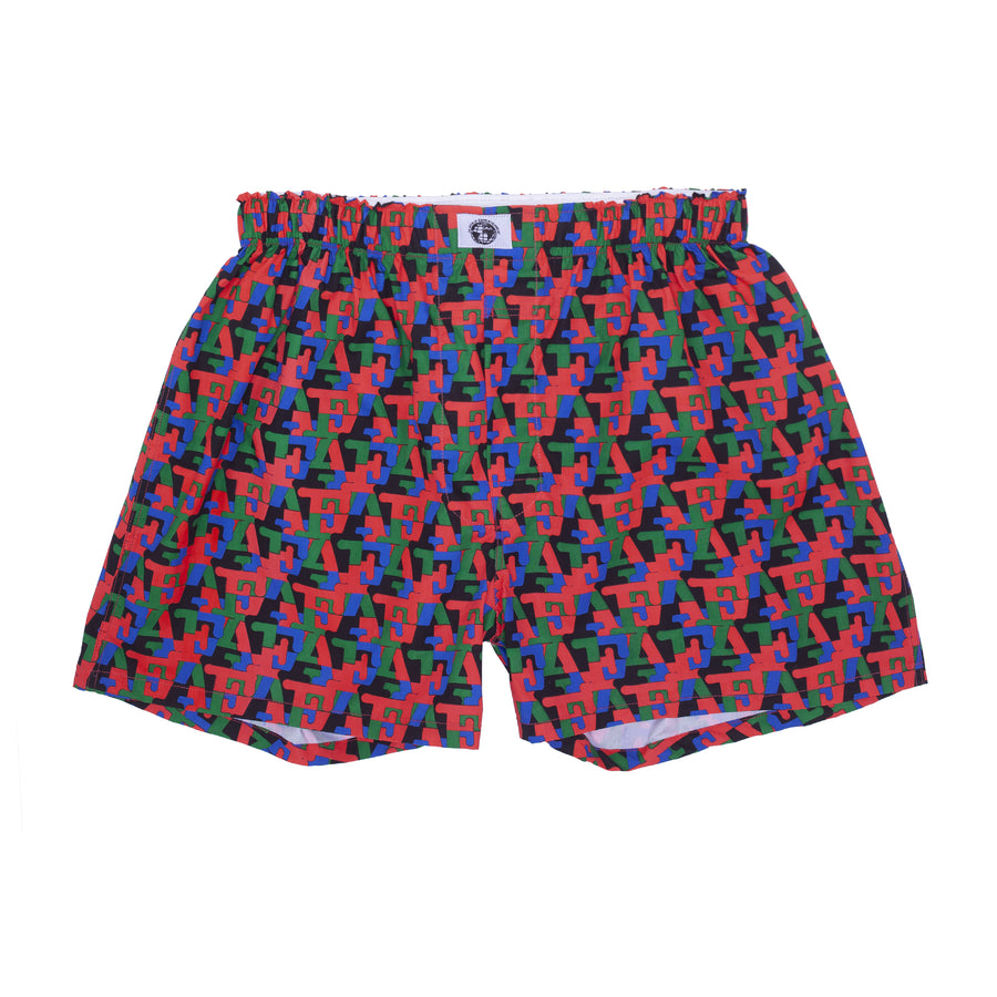 Two Pack Boxers Wanto Dill/Monogram Art