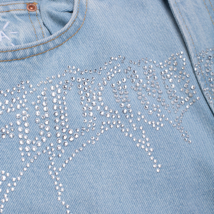 Rhinestone Hammerlee Denim Pant