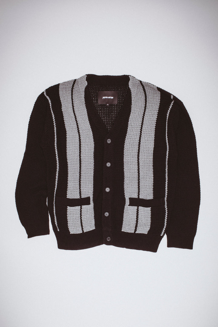 School Striped Cardigan Sweater