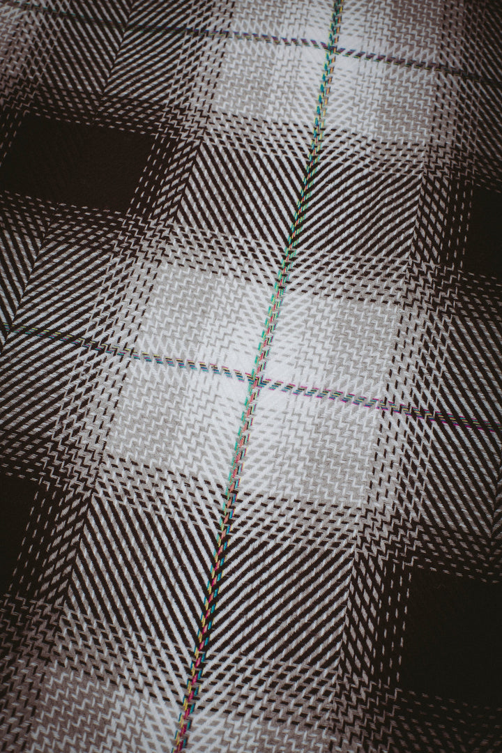 Quilted Reversible Shadow Plaid Overshirt