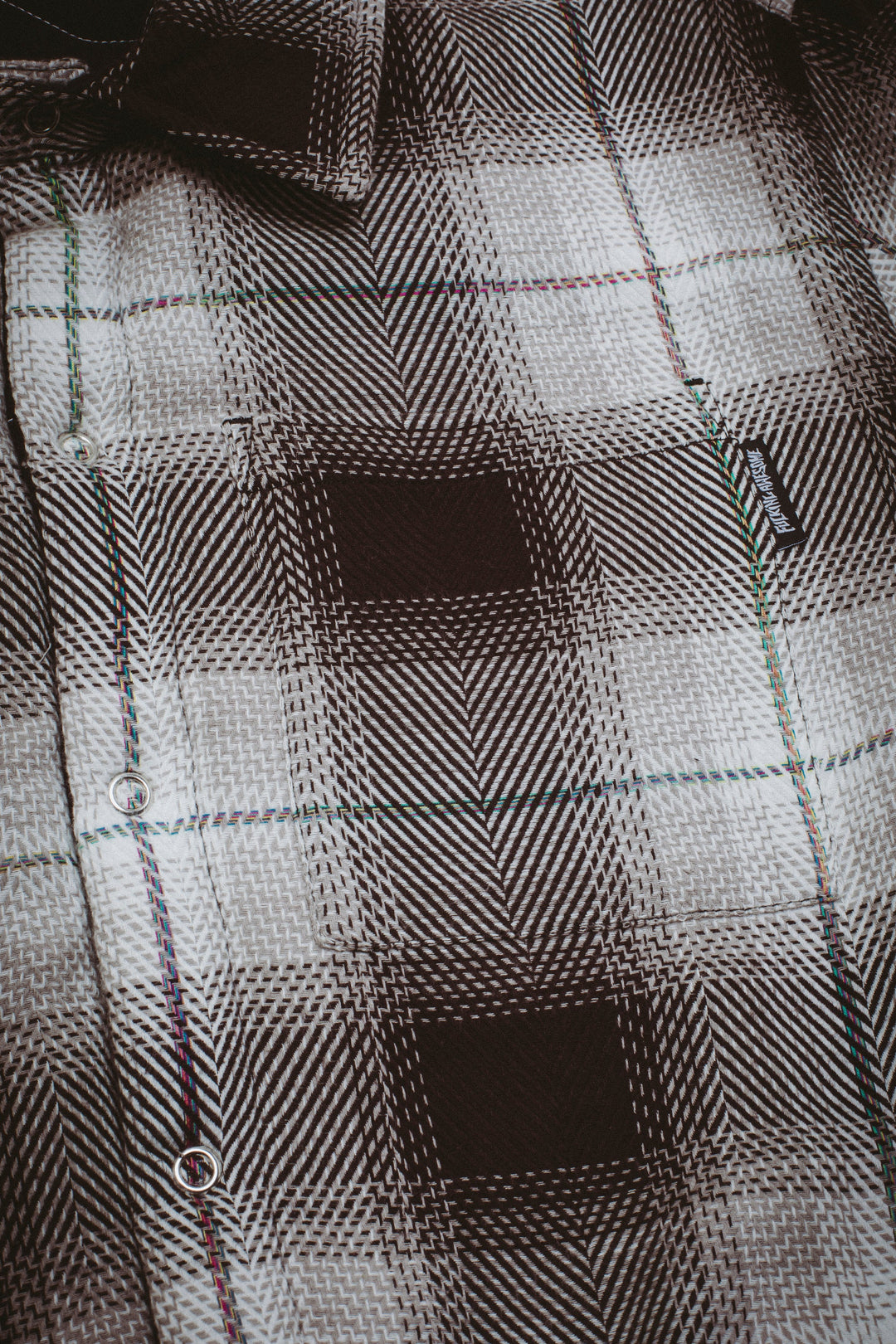 Quilted Reversible Shadow Plaid Overshirt