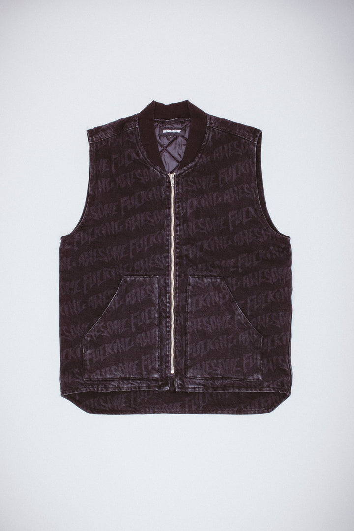 Stamp Denim Vest
